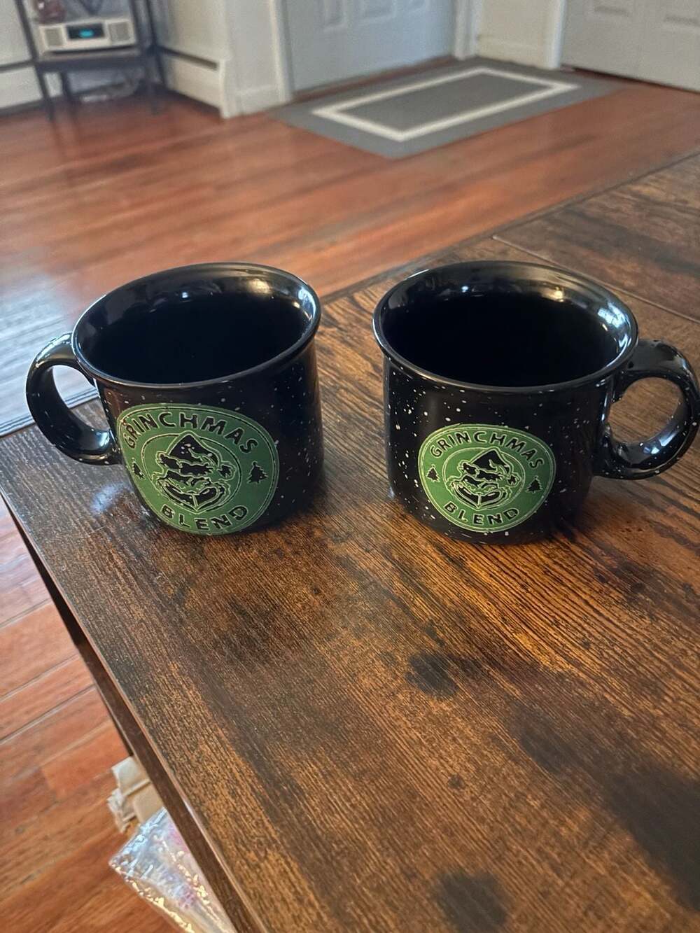 Grinchmas Blend Black Speckled Ceramic Campfire Mug Set